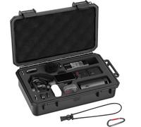 AMAZEAR Waterproof Hard Case Compatible with DJI OSMO Pocket 4P, Pocket4 Pro Creator Combo Accessories Small Hard Shell Cover Travel Hardcase for Carrying, Protection, Storage, Organization, Black