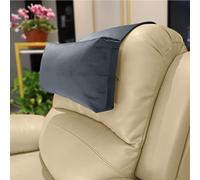 AmazeCov Adjustable Headrest Pillow for Recliners and Armchairs - Non-Slip Velvet Cushion for Neck Support and Pain Relief (Gray)