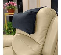 AmazeCov Headrest Pillow with Pearl Cotton Filling - Non-Slip Headrest Cushion for Recliners, Sofas and Loveseats (Black)