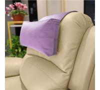 AmazeCov Headrest Pillow with Pearl Cotton Filling - Non-Slip Headrest Cushion with Velvet Cover for Recliners, Sofas and Loveseats (Lavender)