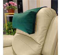AmazeCov Non-Slip Head Pillow for Recliners - Neck Support Cushion with Velvet Cover for Pain Relief at Home, Office and Travel (Green)