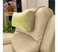 AmazeCov Non-Slip Head Pillow for Recliners - Neck Support Cushion with Velvet Cover for Pain Relief at Home, Office and Travel (Beige)