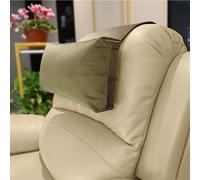 AmazeCov Non-Slip Head Pillow for Recliners - Neck Support Cushion with Velvet Cover for Pain Relief at Home, Office and Travel (Camel)