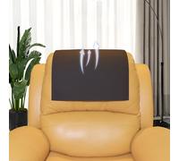 AmazeCov Non Slip Headrest Cover for Recliner Chair, Breathable Perforated PU Leather Lazy Boy Recliner Headrest Cover, Furniture Headrest Protector for Office Chair Theater Seat and Sofa,Chocolate