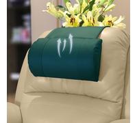 AmazeCov Recliner Pillow Breathable Perforated Leather with Adjustable Non-Slip Memory Foam, Ultimate Neck & Head Support for Home, Office, & Travel,Teal