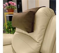 AmazeCov Velvet Recliner Head Pillow with Non-Slip Base - Adjustable Neck Support for Pain Relief in Home, Office and Travel (Brown)
