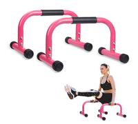 AmazeFan Parallettes Bars, Push Up Bars Strength Training For Handstands, Full Planche & Dips, Calisthenic, Gymnastic, [17x10x10in] Push Up Stands Handle for Floor Workouts Calisthenics Equipment