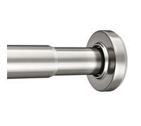 AmazerBath Spring Tension Shower Curtain Rod, 31-75 Inches Heavy Duty Tension Rod Rust Proof Bathroom Curtain Rod, Adjustable No Drill Easy Segmented Installation, Nickel