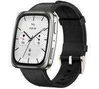 AMAZFIT Active 2 Smart Watch - Black, Leather Strap, Black