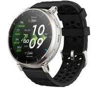 AMAZFIT Active 3 Premium Smart Watch - Apex Silver, Silicone Strap, Silver/Grey