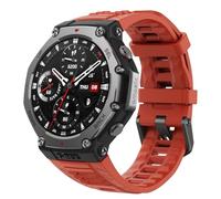 Amazfit T-Rex 3 Rugged/Military Smart Watch 48mm, 27 Day Battery, GPS (with Privacy), Offline Maps, 328 Feet Water-Resistant, 170 Fitness/Sport Modes, AI, Voice Control, for Android or iPhone, Lava