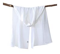 Amazhiyu Pure Linen Scarf - 200 x 60 CM Solid Color Unisex Beach Wrap