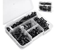 Amazicha 177Pcs Motorcycle Fairing Bolt Kits, 304 Stainless Steel Screws M5 M6 Windshields Screws Fit For Yamaha Kawasaki Suzuki BMW Honda GSXR Harley Davidson Black