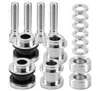 Amazicha 4 Point Docking Hardware Kits Compatible with Harley Softail FLFB, FLFBS, FXBR, FXBRS, FLDE, FLHC, FLHCS, FLSLModels 2018-later, Chrome