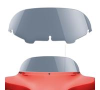 Amazicha 7" Smoke Tint Batwing Windshield Round Windscreen Wind Deflector Compatible for Harley Davidson Touring Electra Street Glide 1996-2013