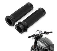 Amazicha Black 1” Motorcycle Hand Grips Handlebar Grips Compatible for Harley Sportster Touring Honda Kawasaki Suzuki Yamaha Bobber Chopper