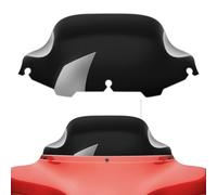 Amazicha Black 8" Wave Windshield Windscreen Compatible for 1996-2013 Harley Davidson Touring Street Glide/Electra Glide/Tri Glide FLHT FLHX FLHTK FLHTC FLHTCU