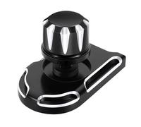 Amazicha Black Knurled Stainless Steel Screw Seat Bolt with Knob Cover Tab Compatible for Harley Davidson Touring 1996-2023