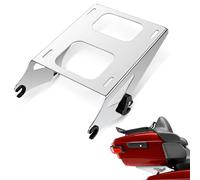 Amazicha Chrome Detachable 2 Two Up Tour Pack Pak Luggage Rack Mounting Rack Compatible for Harley Davidson Touring Street Glide/Electra Glide/Road Glide/Road King 2014-2021