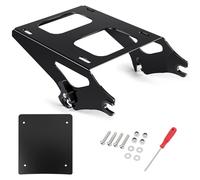 Amazicha Detachable Tour Pack Mount & Tour Pack Plate, Thicker Luggage Rack Mounting Rack Compatible for Harley Davidson Touring Street Glide/Electra Glide/Road Glide/Road King 2014-Later, Black