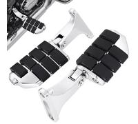 Amazicha Passenger Footpegs Passenger Mini Foot Pegs Footboard Fit for Harley Davidson Touring Road King Electra Glide Road Glide Street Glide 1993-2024, Chrome