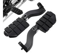 Amazicha Rear Passenger Footpegs Passenger Mini Foot Pegs Footboard A3 Steel Fit for Harley Davidson Touring Road King Street Glide Road Glide Electra Glide Ultra Classic 1993-2025 Black