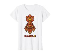 AMAZIGH Art and I AM Kabyle Algeria Value Graphic T-Shirt, Women, White, M