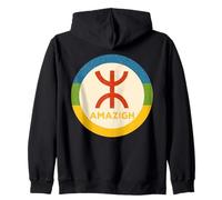 Amazigh Tifinagh Design Kabyle Show Berber Pride Zip Hoodie