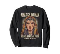 Amazigh Woman Tifinagh Tattoo Art Berber Pride Tee Sweatshirt
