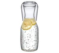 Amazing Abby - Aurora - Acrylic Bedside Carafe Set, Plastic Water Carafe with Dual-Use Tumbler/Lid, Easy-Access for the Night, Shatter-Proof, BPA-Free, Great for Bedroom, Bathroom, Kitchen, and More