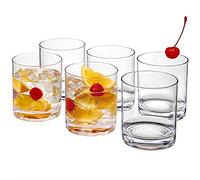 Amazing Abby - Probity - 12-Ounce Plastic Tumblers (Set of 6), Plastic Drinking Glasses, All-Clear Reusable Plastic Cups, BPA-Free, Shatter-Proof, Dishwasher-Safe