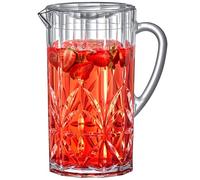 Amazing Abby - Stately - Acrylic Pitcher (80 oz), Clear Plastic Water Pitcher with Lid, Fridge Jug, BPA-Free, Shatter-Proof, Great for Iced Tea, Sangria, Lemonade, Juice, Milk, and More