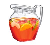 Amazing Abby - Vively Grand - Acrylic Pitcher (96 oz), Clear Plastic Water Pitcher with Lid, Fridge Jug, BPA-Free, Shatter-Proof, Great for Iced Tea, Sangria, Lemonade, Juice, Milk, and More