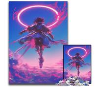 Amazing Anime Girls Pc Adults Jigsaw Puzzle Wooden Jigsaw for Home Decor Ideal Christmas New Year Gift for Teenagers 1000 PCS(75x50cm)