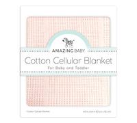Amazing Baby Cellular Blanket, Premium Cotton, Soft Pink