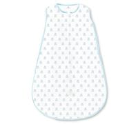 Amazing Baby Cotton Sleeping Sack with 2-Way Zipper, Tiny Bear, Pastel Blue, Medium, 6-12 Months