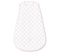Amazing Baby Cotton Sleeping Sack with 2-Way Zipper, Tiny Zebra, Pastel Pink, Large, 12-18 Months