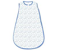 Amazing Baby Microfleece Sleeping Sack with 2-Way Zipper, Playful Dots, Blue, Small (0-6 Months)