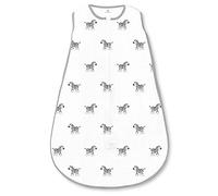 Amazing Baby Muslin Sleeping Sack with 2-Way Zipper, Zebra, Black, Medium, 6-12 Months
