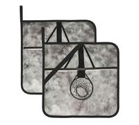 Amazing Basketball Court Large Pot Holders Oven Mitts Set Heat Resistant Pot Holders Square Pot Holder Hot Pads8 In