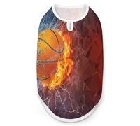 Amazing Basketball Pattern Pet Printed Clothes,Pet T Shirts,Cool Puppy Shirts for Small,Medium And Large Pet Dogs Cats S