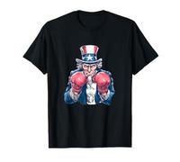 Amazing Boxing US Sam Costume with Fighting Gloves T-Shirt