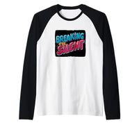 Amazing Breaking The Silent Logo Raglan Baseball Tee