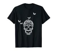 Amazing Butterfly Skull Face Cool Rock Butterflies T-Shirt T-Shirt