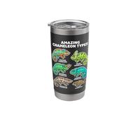 Amazing Chameleon Types Educational Reptile Stainless Steel Insulated Tumbler