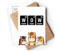 Amazing Checal Element Science Postcards Envelopes Cards Mailing Year Horse