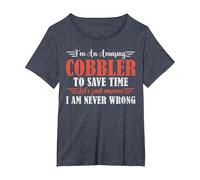 Amazing Cobbler T-Shirt, Women's Plus, Heather Blue, 4X