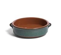 Amazing Cookware 20cm Terracotta Round Dish in 'Peacock Green