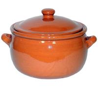 Amazing Cookware SB112 Natural Terracotta 5 Litre Stew Pot, Brown