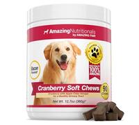 Amazing Cranberry for Dogs Pet Antioxidant, Urinary Tract Support Prevents and Eliminates UTI in Dogs, 90 Bacon Soft Chews
